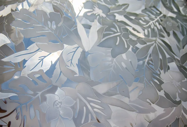 Pattern on glass — Stock Photo, Image