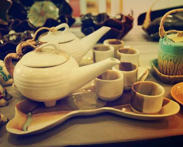 Taça de chá de porcelana antiga — Fotografia de Stock