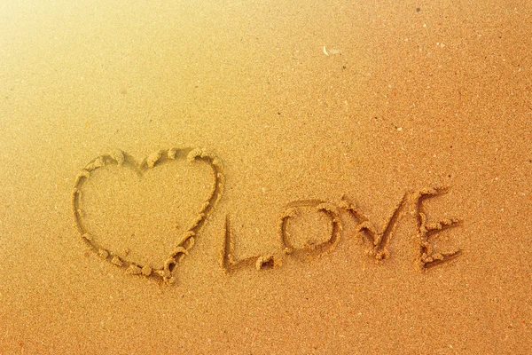 Love on the sand — Stock Photo, Image