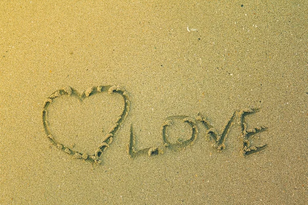 Love on the sand — Stock Photo, Image