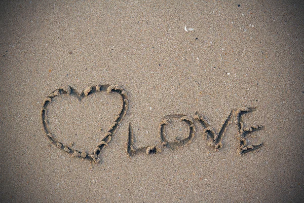 Love on the sand — Stock Photo, Image