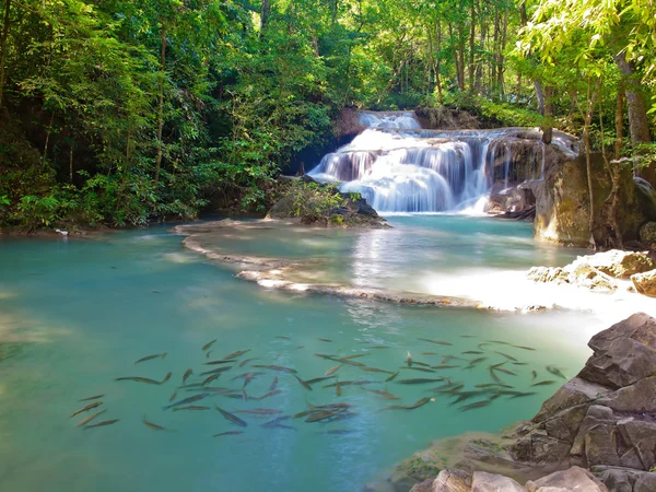 Erawan waterfall — Stock Photo, Image