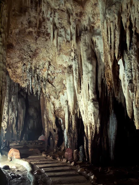 Grotta di Tham Khao Bin — Foto Stock