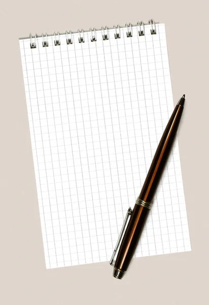 Notebook and pen — Stock Photo, Image