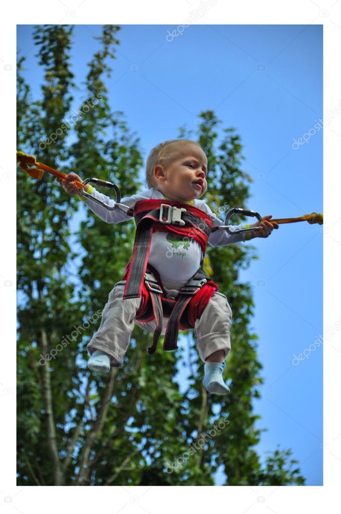 Child parachutist