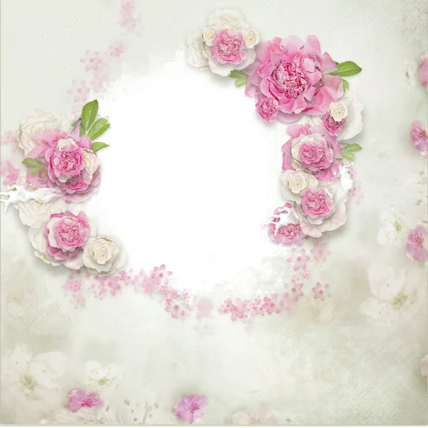 Frame of flowers — Stock Photo, Image