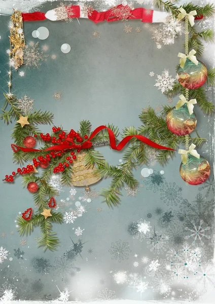 Χριστουγεννιάτικη κάρτα — Φωτογραφία Αρχείου