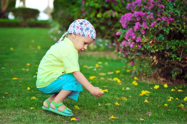 Child in the meadow — Stock Photo, Image