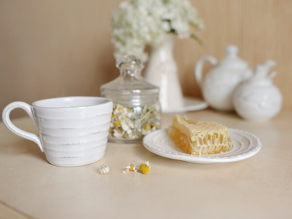 White tableware