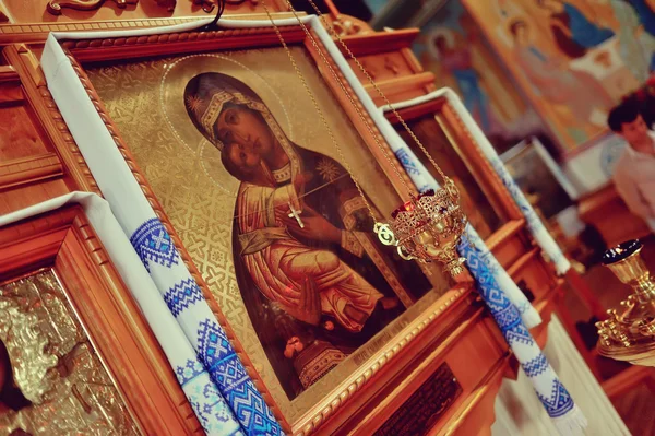 Icons in the church — Stock Photo, Image