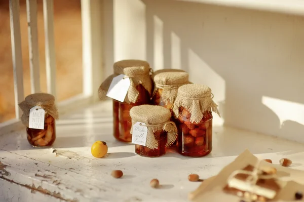 Vasetti di marmellata — Foto Stock