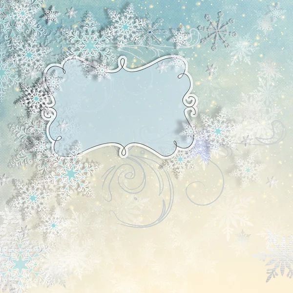 Collage of snowflakes — Stock Photo, Image