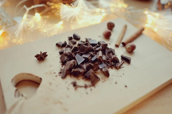 Cioccolato grattugiato — Foto Stock
