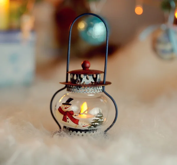 Christmas toy candle — Stock Photo, Image