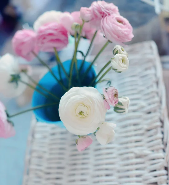 Bouquet in a bucket — Stock Photo, Image