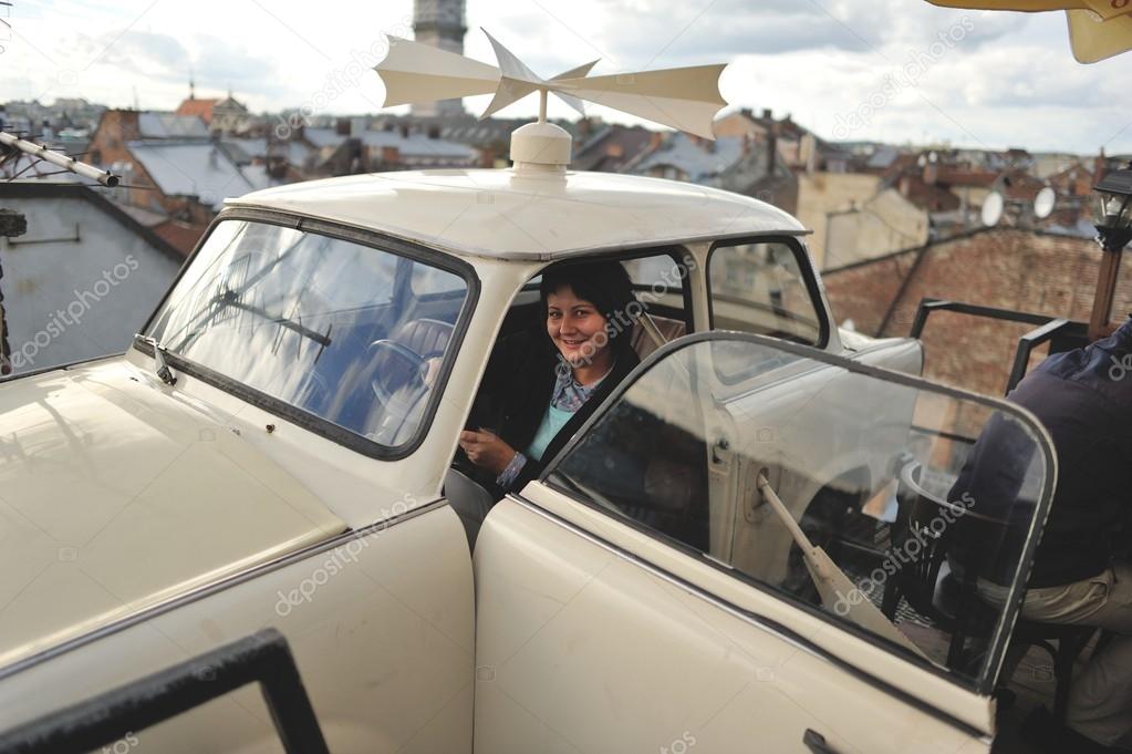 Woman in the car