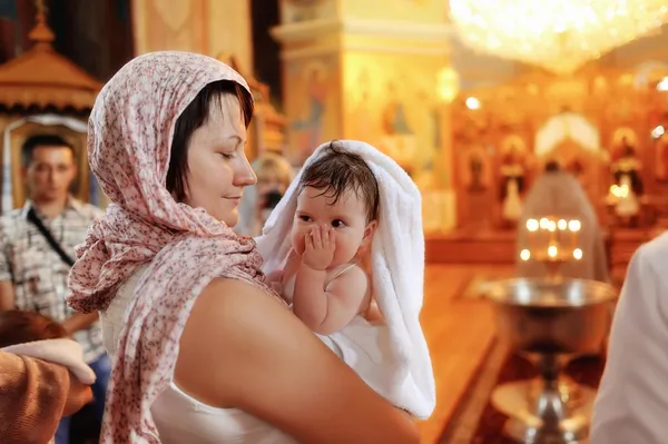 Infant baptism — Stock Photo, Image