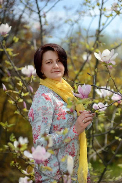 Blommande trädgård — Stockfoto