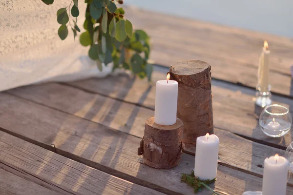 Romantic candle — Stock Photo, Image