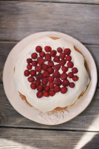 Ahududu ile Berry tart — Stok fotoğraf