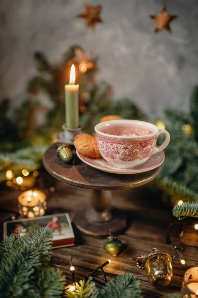 Beber Tradicional Mesa Ajuste Para Beber Con Especias — Foto de Stock