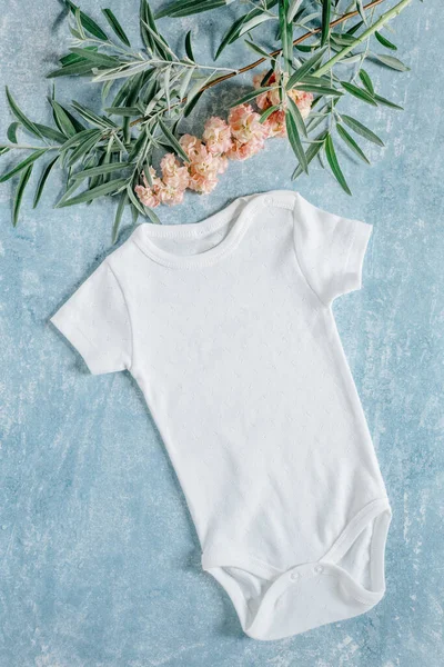 Vêtements Bébé Blanc Nouveau Déguisement Bébé — Photo