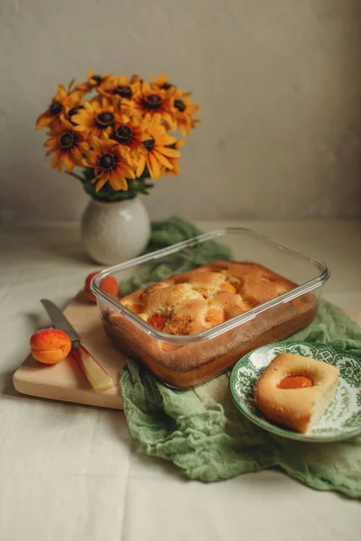 Fotografie Von Lebensmitteln Hausgemachtem Süßen Gebäck Kuchen Hausmannskost — Stockfoto