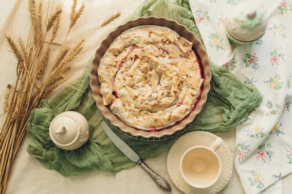 Homemade Pie Kitchen Rustic Style Homemade Pastries Bakery — Stock Photo, Image