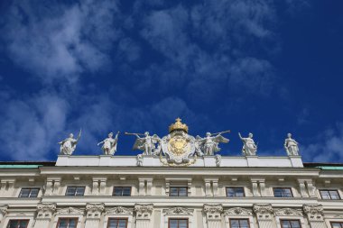 Avusturya 'daki Hofburg Sarayı İmparatorluk Başbakanlık Kanadı' nın ön yüzü.