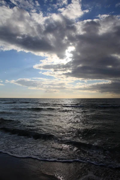 Seascape Baltic Sea Dramatic Evening Sky — Stock Photo, Image