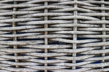 Eski yıpranmış hasır sepet arka planı