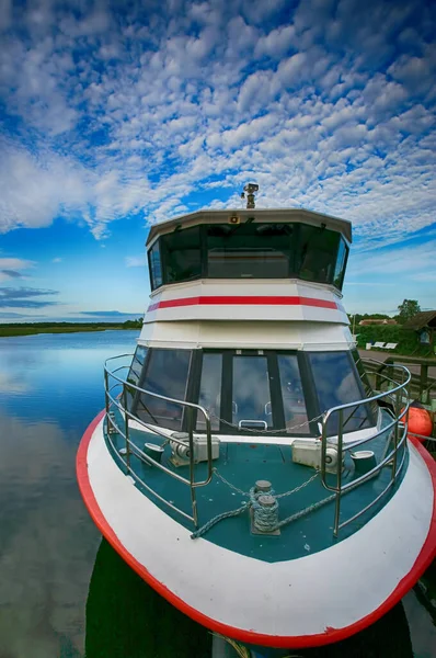 Ein Passagier Kreuzfahrtschiff Liegt Hafen — Stockfoto