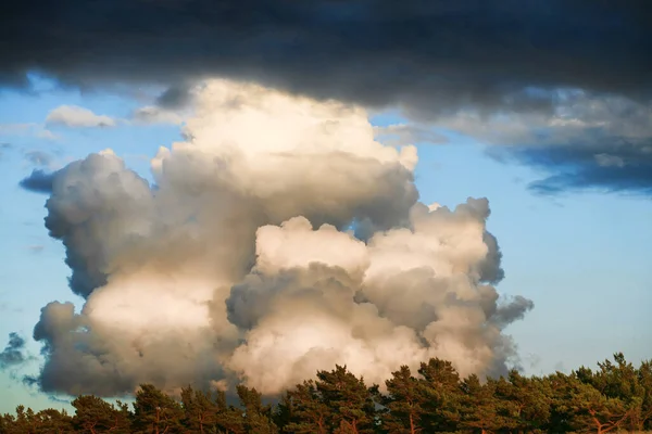 Thunderstorm Weather Dramatic Cloudscape — Stock Photo, Image