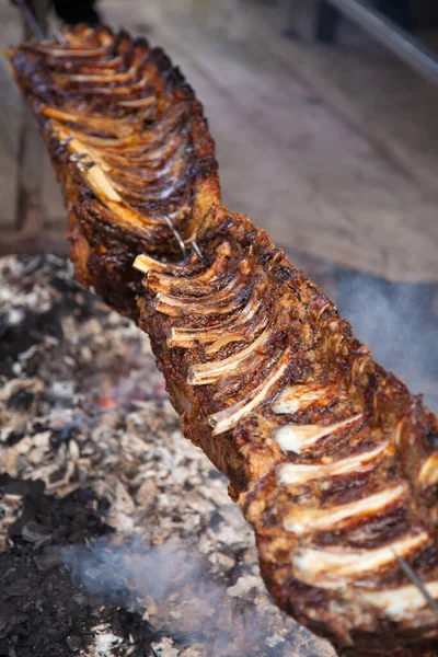 Whole grilled bullock food ready to eat