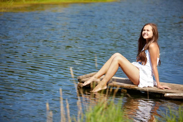 Menina - sorriso - felicidade - Estilo de vida - romance Imagem De Stock