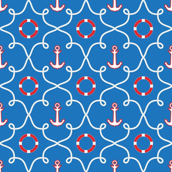 Seamless sea pattern.marine theme — Stock Vector