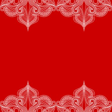 tebrik kartı veya davetiye card.seamless arka plan dantel süsleme ile yazdırın. vektör çizim