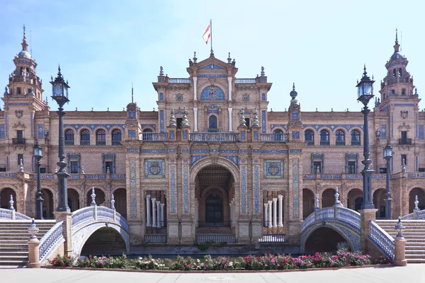 Πύργος του plaza de espana στη Σεβίλλη Royalty Free Φωτογραφίες Αρχείου