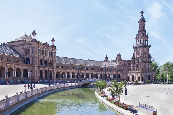 The plaza de Espana in Seville — Stock Photo, Image