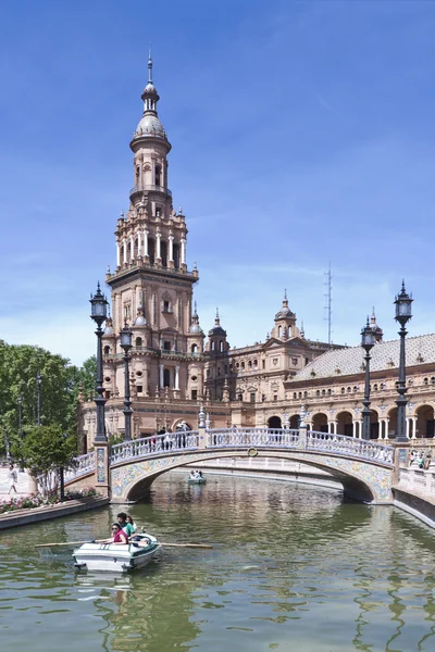 Plaza de espana v seville — Stock fotografie