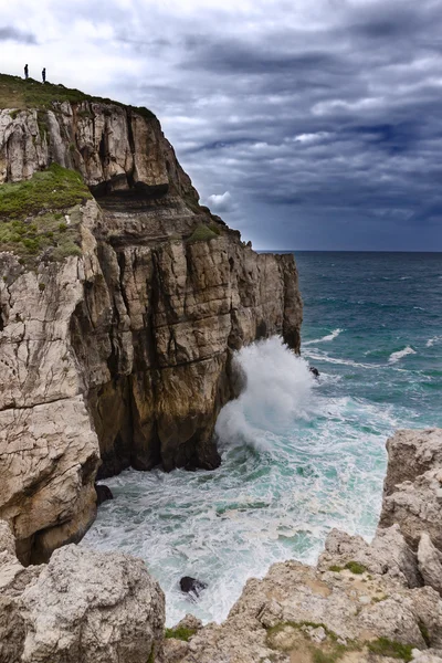 Deniz cantabrico, suances (İspanya) — Stok fotoğraf