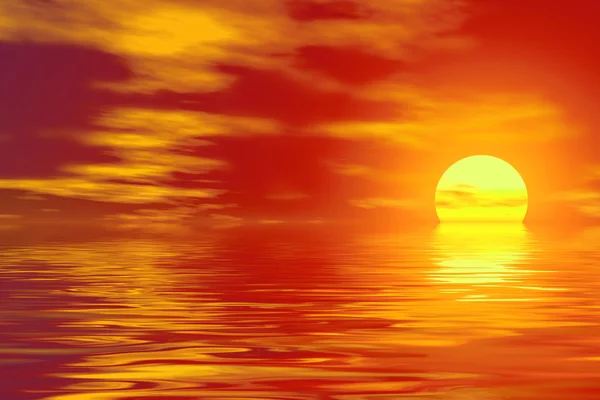 Golden sunset — Stock Photo, Image