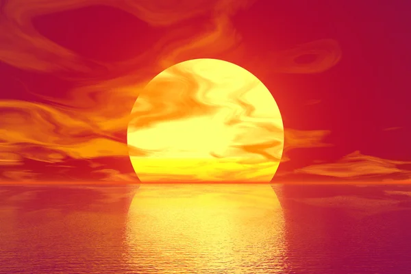 Golden sunset — Stock Photo, Image