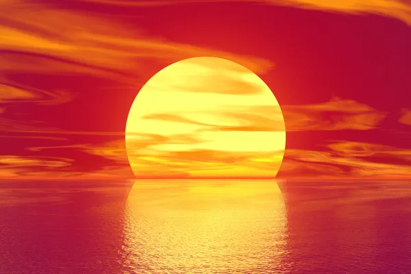 Golden sunset — Stock Photo, Image