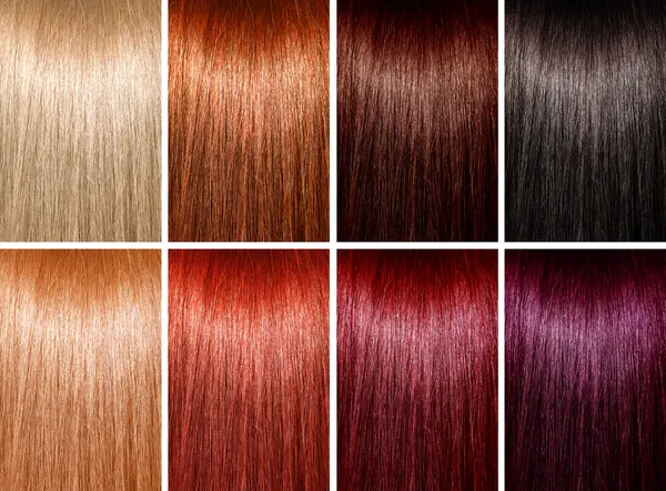 Example of different hair colors — Stock Photo, Image