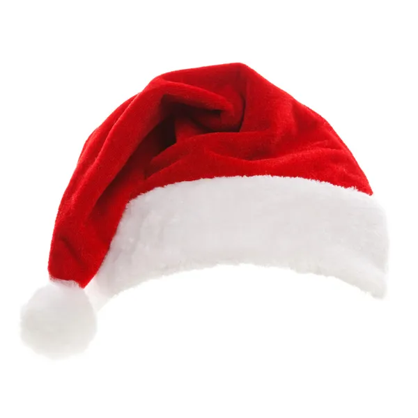 Cappello Babbo Natale isolato su sfondo bianco — Foto Stock