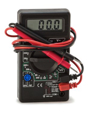 elektrik prizi ile dijital multimetre