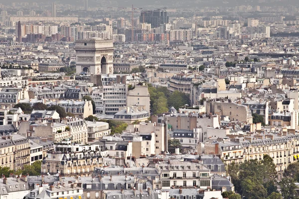 Rooftops of Paris from Eiffel Tower — Stock Photo, Image