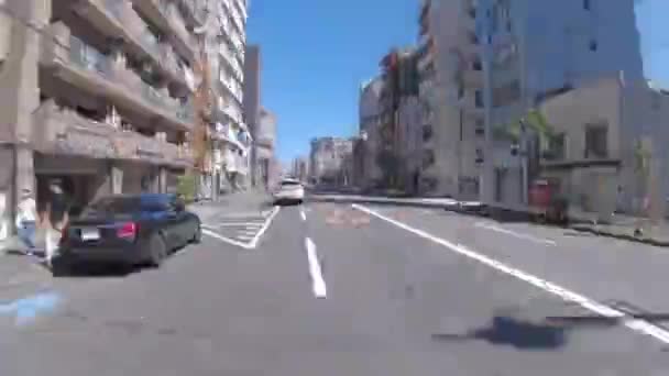 Un timelapse de conducción de la calle del centro en la avenida — Vídeo de stock