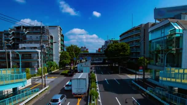 Tokyo 'da Kanpachi Bulvarı' ndaki şehir merkezindeki bir zaman aralığı. — Stok video